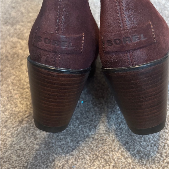 Sorrel After Hours Suede Wedge Buckle Boots - Picture 6 of 9